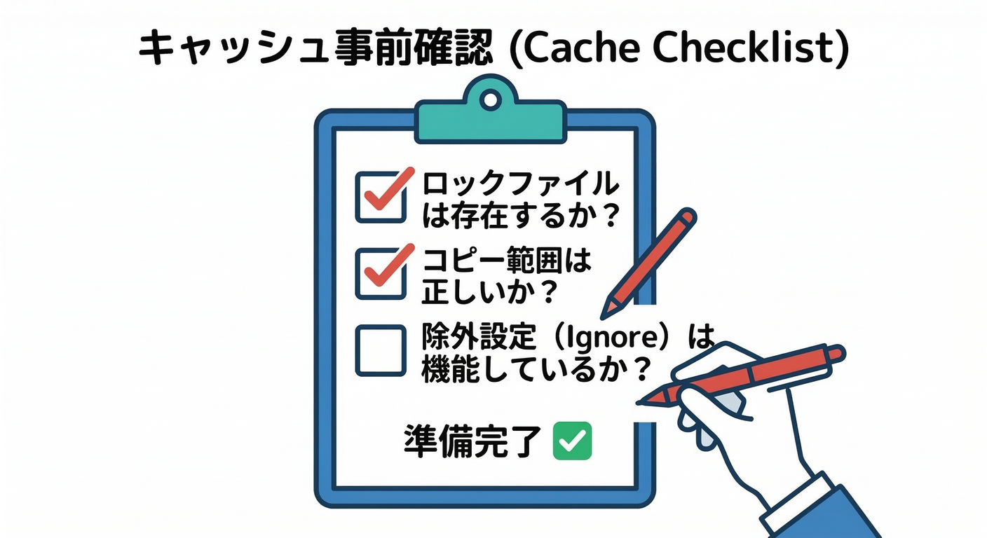 Cache Checklist Clipboard