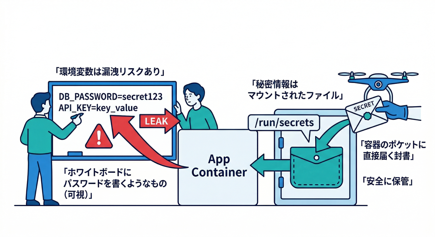 secrets vs env