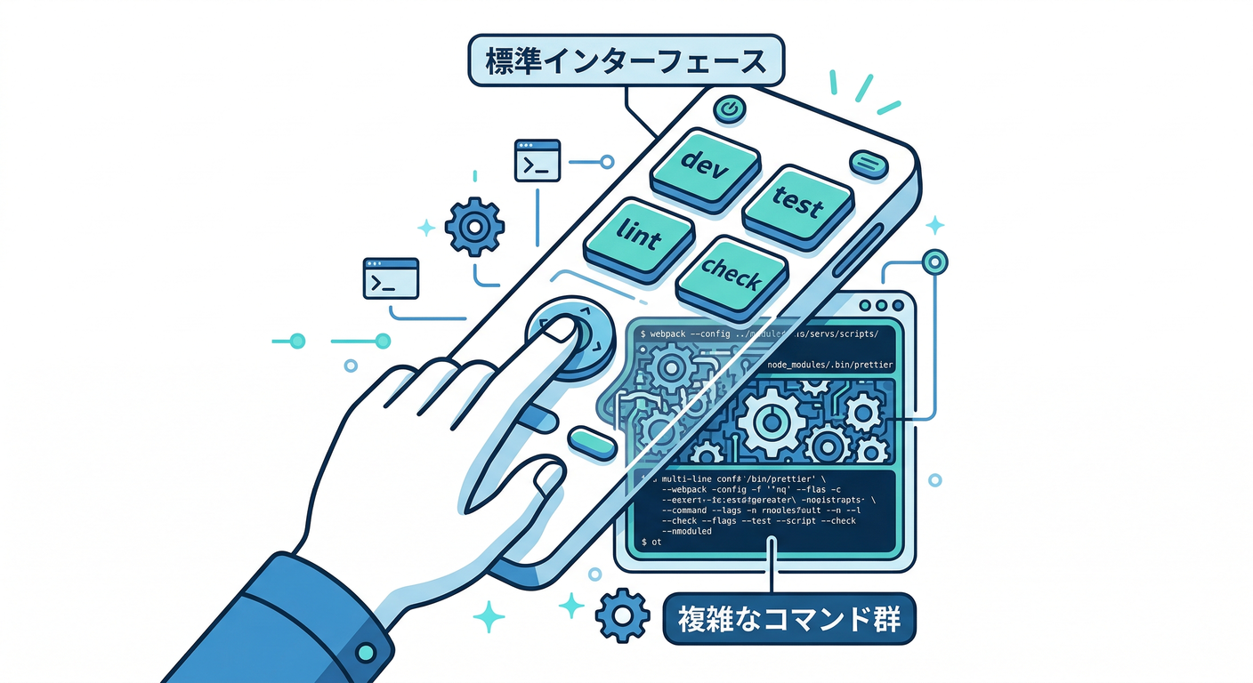 npm scripts Standardization