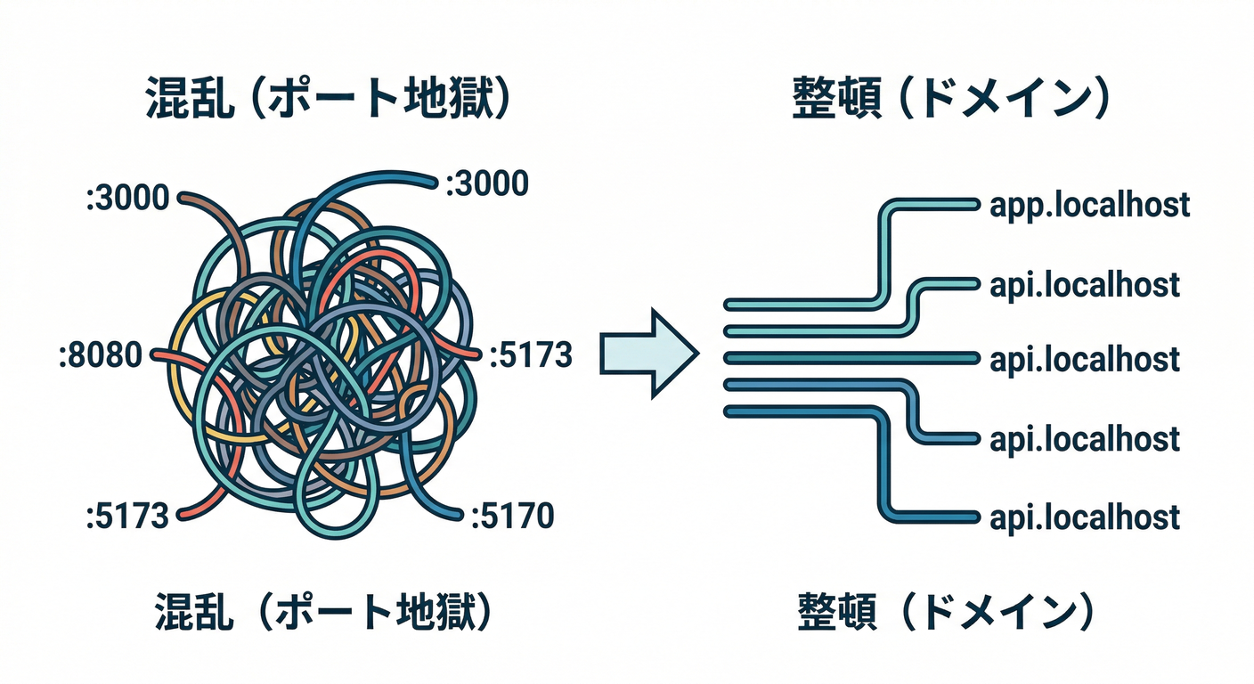Chaos vs Order in Localhost