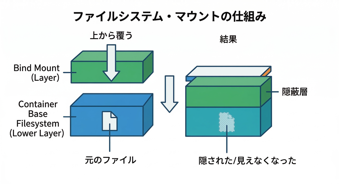 Mount Obscuring Files