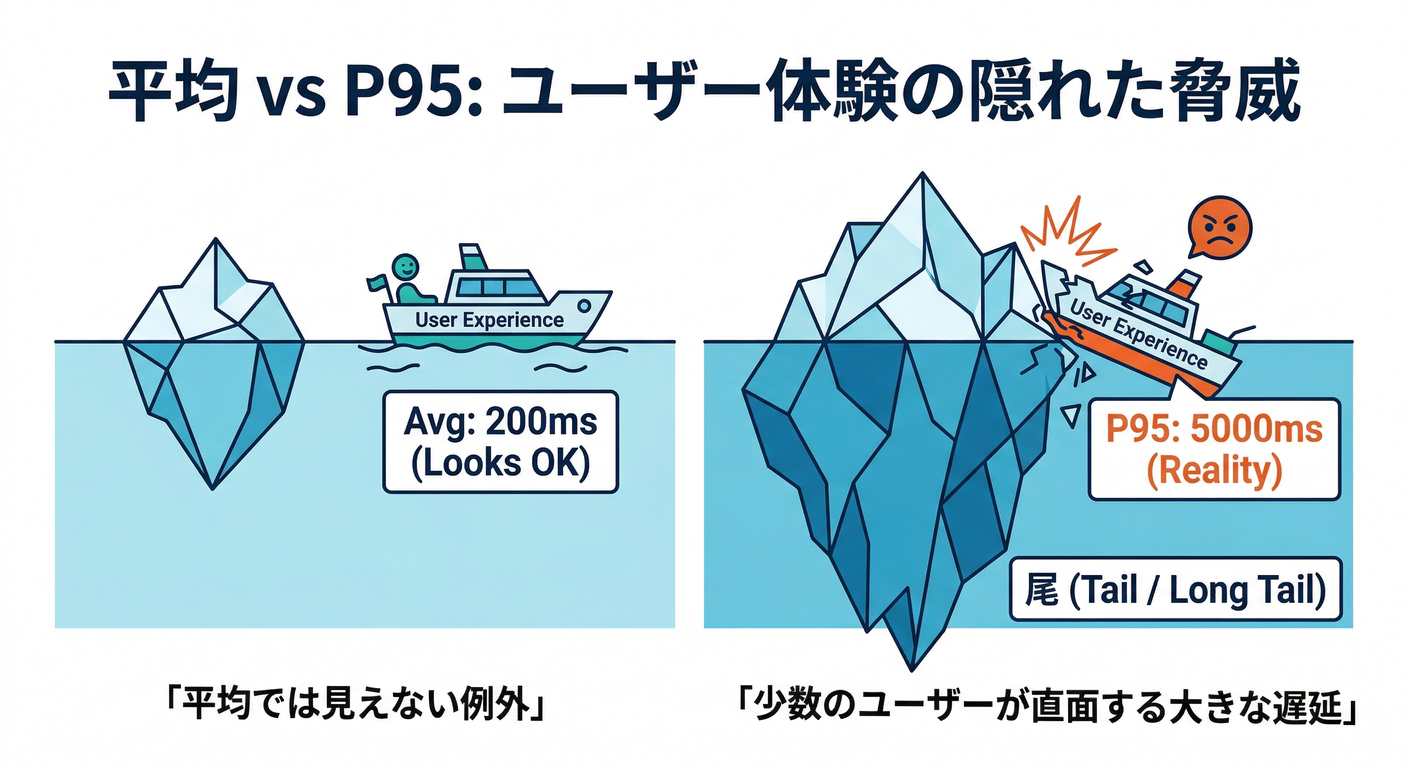 Average vs P95